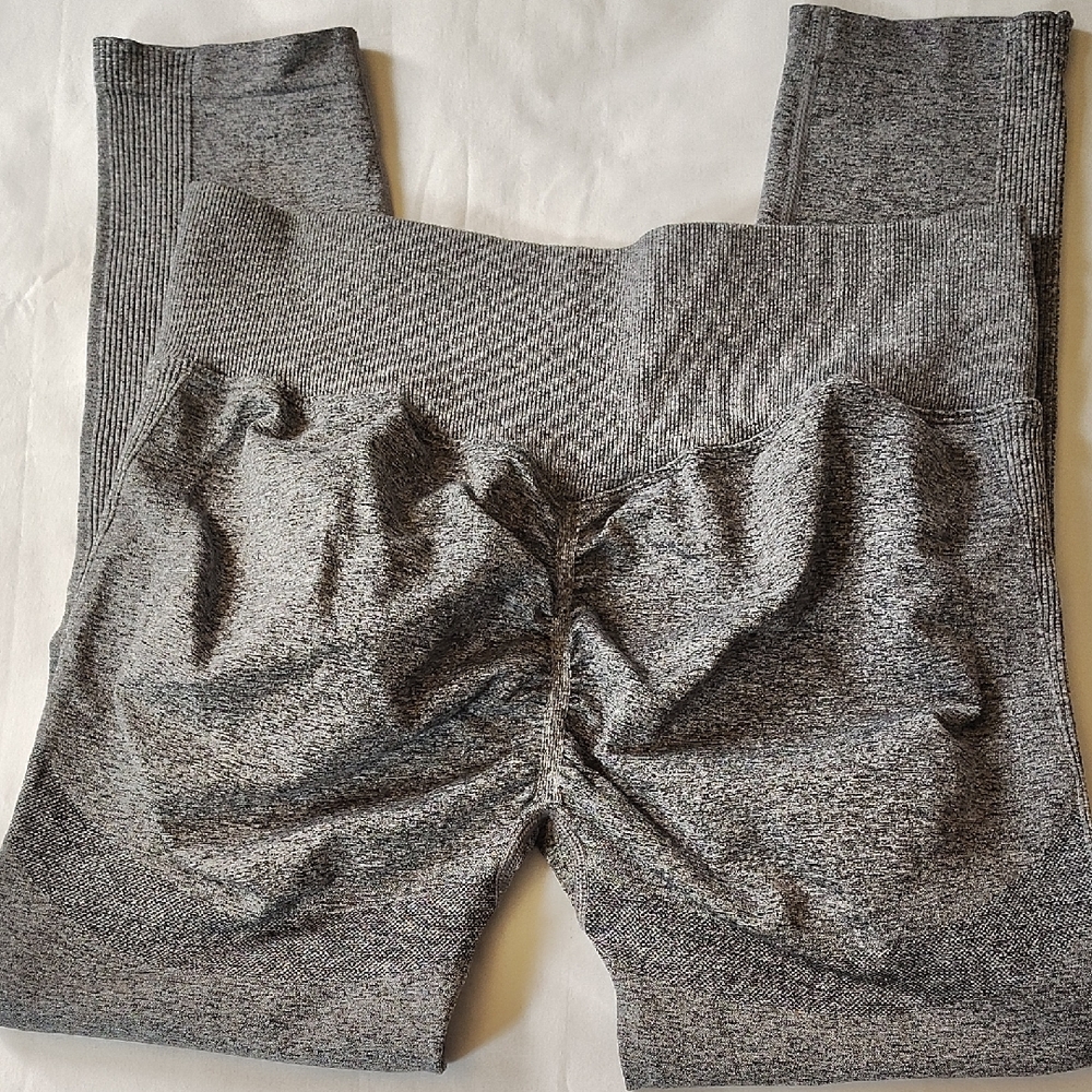 Bootyful By 90 Degree By Reflex Gray Leggings XL Size EUC
